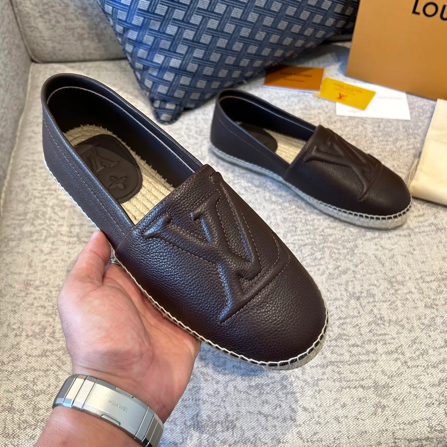 [L Family] Top P: 720💰-Size: 39-44 (customized at 38.45.46) L Family Freesstyle Men's Fisherman Shoes. 2026 Overseas🎆🎆[Spring and Summer New Style: Lv Fisherman Shoes] Material: calf suede, cowhide𥚃, rubber injection process, hemp rope with rubber outsole.